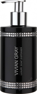 Vivian Gray Crystal in Black 3215 Luxusní Tekuté mýdlo 250ml s pumpičkou