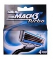 Gillette Mach3 Turbo náhradní hlavice 4ks